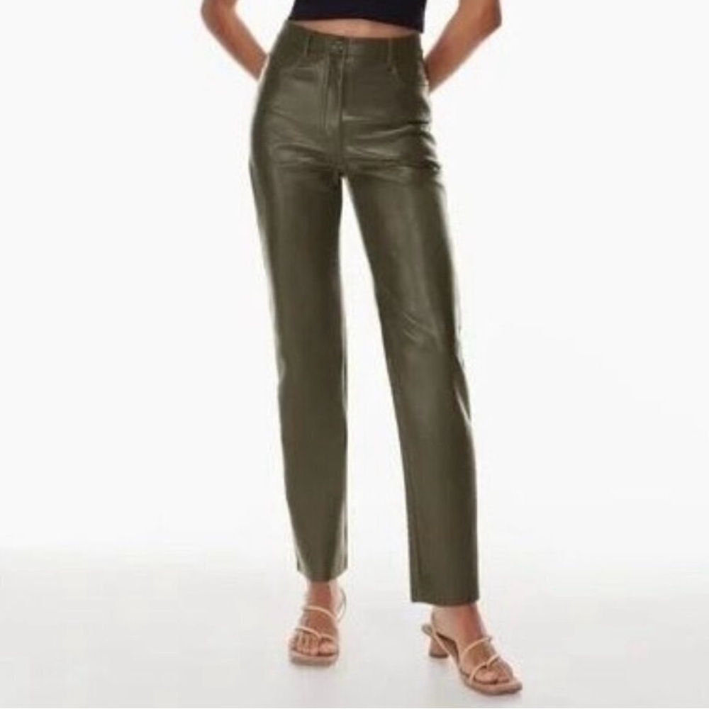 Wilfred Olive Green High-Waisted Pants
